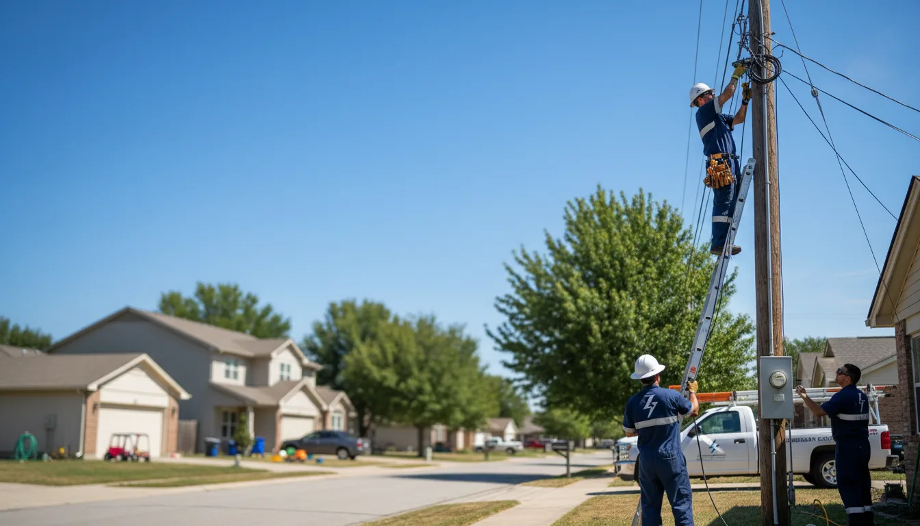 Residential electrician providing installation services in Potts Grove, PA